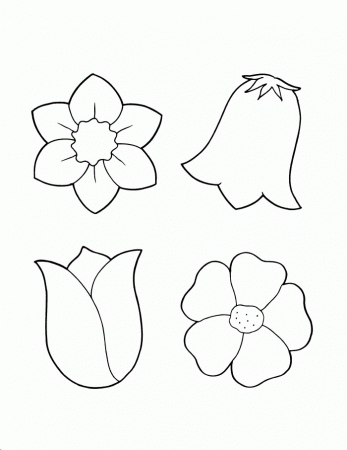 colorwithfun.com - Flowers Coloring Sheet