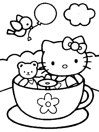 Hello Kitty coloring pages 113 | Free coloring pages for kids