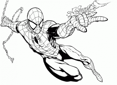 Spiderman Coloring Page | Coloring pages wallpaper