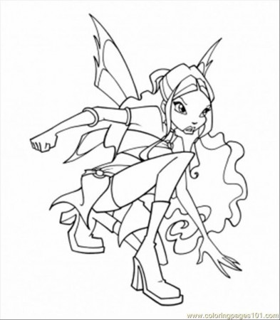 Winx club layla Colouring Pages