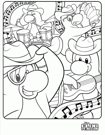 club penguin ninjas Colouring Pages