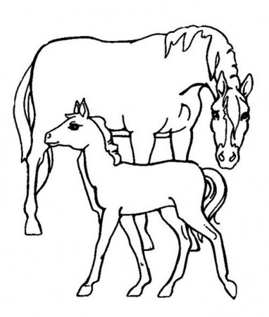 horse mustang Colouring Pages (page 2)