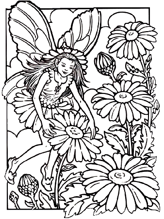 Fairies 16 Fantasy Coloring Pages & Coloring Book