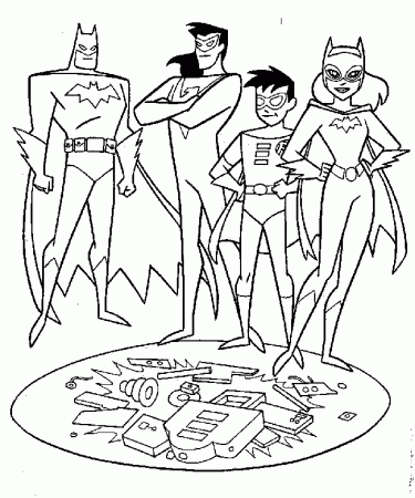 Batman Robin Coloring Pages | Inspire Kids