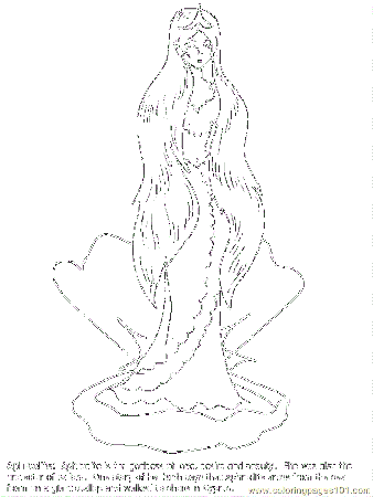 Coloring Pages Greece Aphrodite (Countries > Greece) - free 