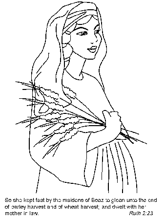 Ruth Bible Coloring Pages & Coloring Book