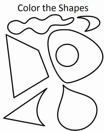 Color the Shapes Coloring Pages | Coloring
