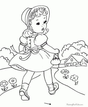 Free Kid Coloring Pages - 017