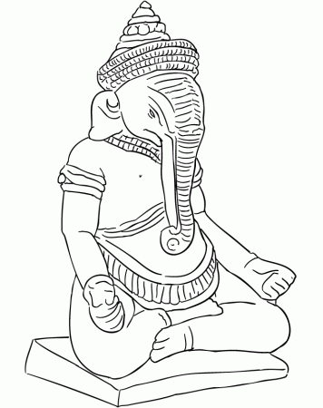 Ganesha coloring pages | Hindu Mommy