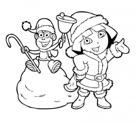 Download Dora Winter Boots Coloring Page Or Print Dora Winter 