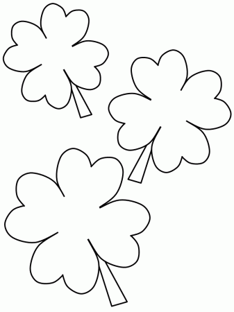 clover patrick coloring pages book