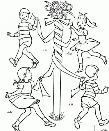 Spring Coloring Clothes - Spring Day Coloring Pages : Coloring 
