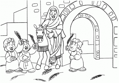 Palm Sunday Coloring Pages : How The Sun Rose Palm Sunday, Palm 