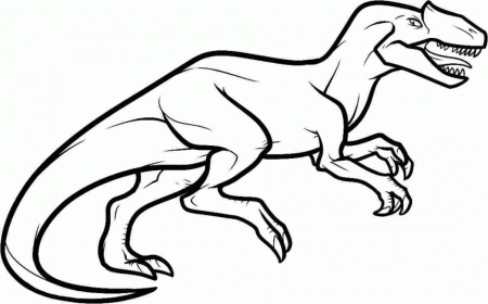 Animal Dinosaurs Allosaurus Coloring Pages Printable Free For 