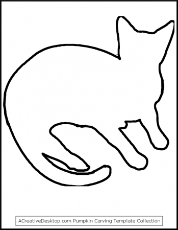 Cat Outline Template Images & Pictures - Becuo