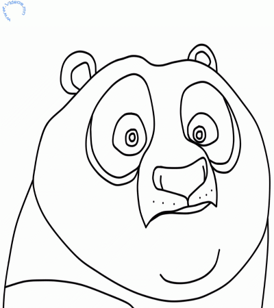 Po from Kung Fu Panda Coloring Page | Videos.mn