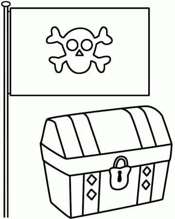 Pirate Flag Coloring Pages Images & Pictures - Becuo