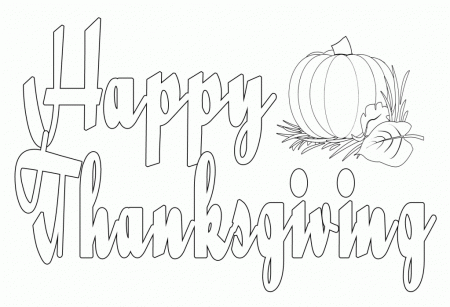 coloring pages for kids thanksgiving day