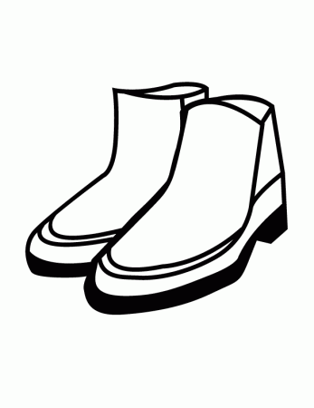 shoes 0129 printable coloring in pages for kids - number 3105 online