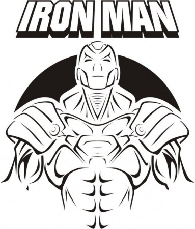 iron man logo Colouring Pages