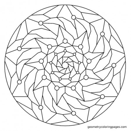 Geometry Coloring Page, Fall | Coloring pages