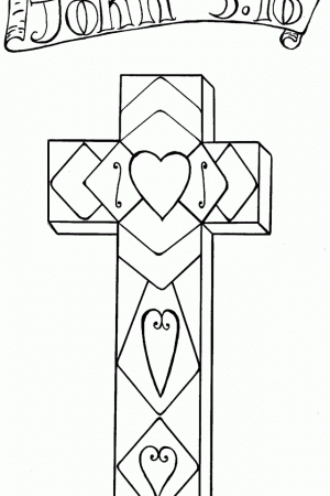 Crosses Coloring Pages Printable 640×960 #7620 Disney Coloring 