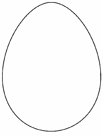 Printable Simple-shapes # Egg Coloring Pages - Coloringpagebook.com