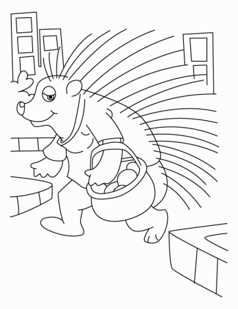 Porcupine a quill pig coloring pages | Download Free Porcupine a 