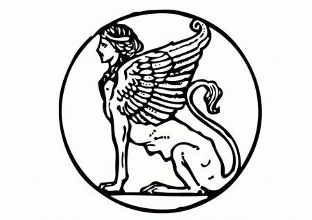 Coloring page sphinx - img 28404.