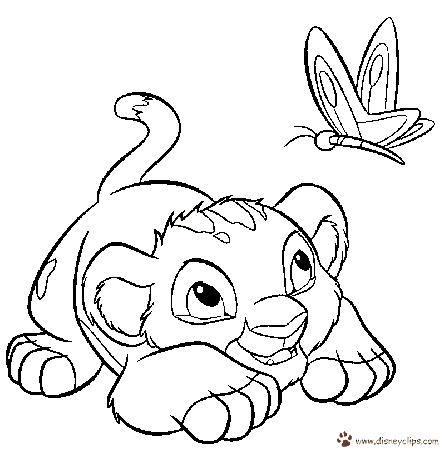 The Lion King Coloring Pages 2 - Disney Kids' Games