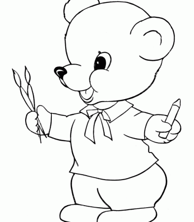Bears Coloring Pages Printable For Children - Kids Colouring Pages