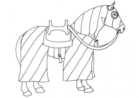 Coloring page horse - img 9457.