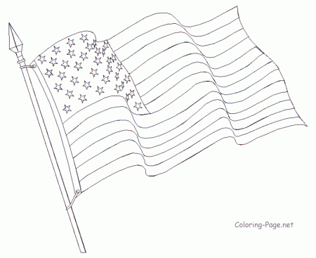 American Flag - Printable page