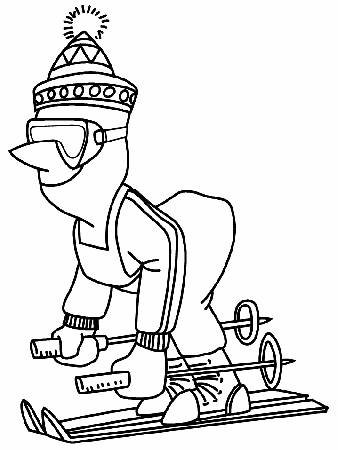 Winter 1 Sports Coloring Pages & Coloring Book