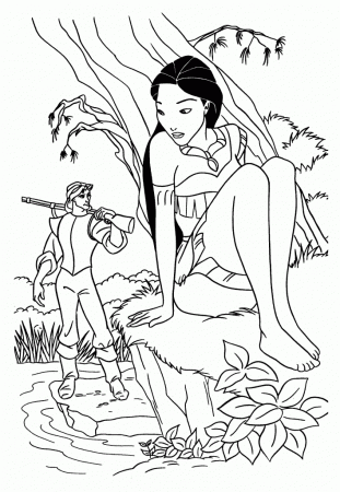 Pocahontas Colouring Pages (page 2)