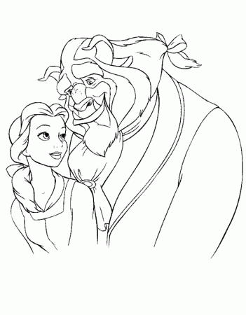 Beauty And The Beast Printable Coloring Pages 423 | Free Printable 