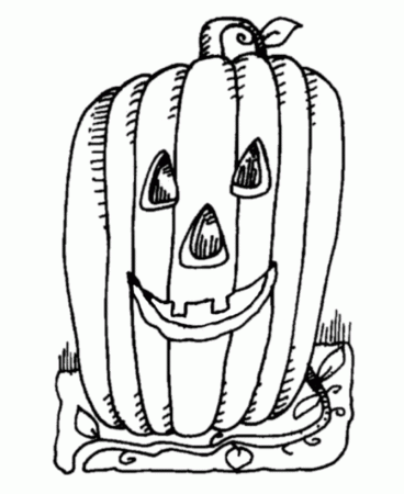 Halloween Pumpkin Coloring Pages - Great Halloween Pumpkin 