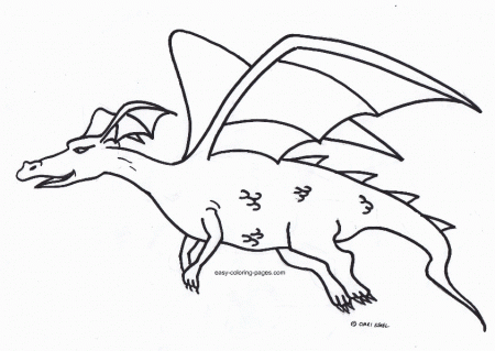 dragon head coloring page