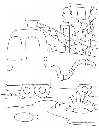 Free Printable Fire Engine Coloring Pages Puzzles