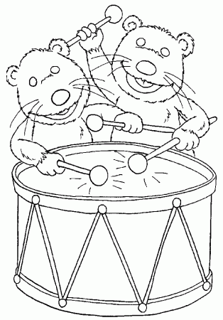 Bear in the Big Blue House Colouring Pages
