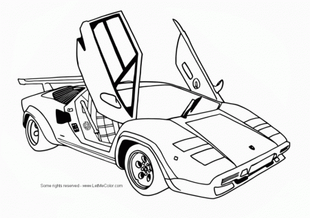 Cars Coloring Pages For Kids Free Coloring Pages 226604 Car 