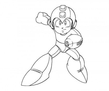 21 Mega Man Coloring Page