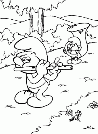 Smurfette Coloring Pages Wallpaper | HdMoviePaper.
