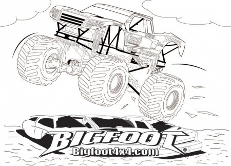 List Of Monster Truck Coloring Pages Free All About Free Tow 