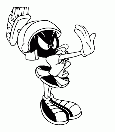 marvin the martian coloring page