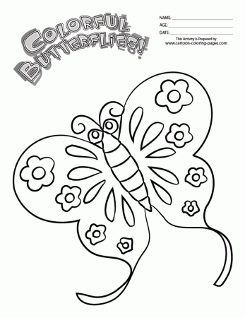Butterfly Colouring Pages for Kids