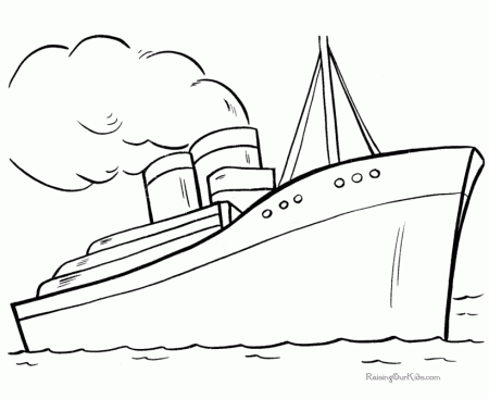 Ship coloring page 011