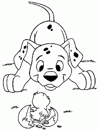 Dalmation Coloring Pages Free