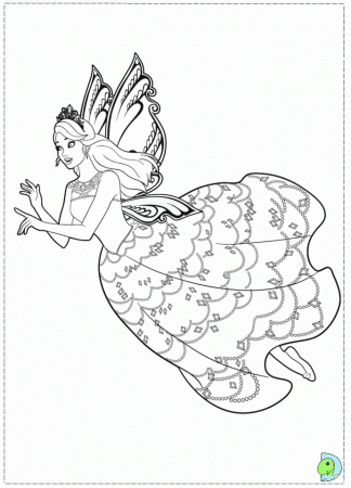 barbie a fairy Colouring Pages (page 2)