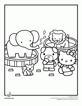 coloring pages hello kitty ~ Bred Southern Of Me